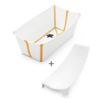 Stokke® Flexi Bath® + Newborn Support Bundle - White Yellow
