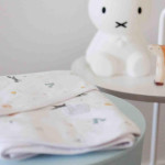 Red Castle | Cocoonababy Miracle Blanket - Jersey, Happy Fox with White Trim (0-3mos, 1.5 Tog)