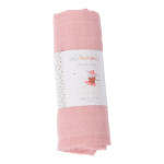 Moulin Roty Les Jolis Trop Beaux Pink Cotton Muslin 70x70cm