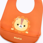 Snapkis Oh-So-Soft Silicone Bib - Lion