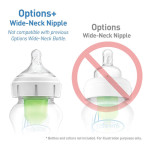 Dr Brown's 布朗博士 Options+ Wide-Neck Breast-Like Silicone Nipples 2-Pack - Level 4 - 9m+