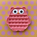 Little Caleb Owl Pop It Fidget Toy - Pink